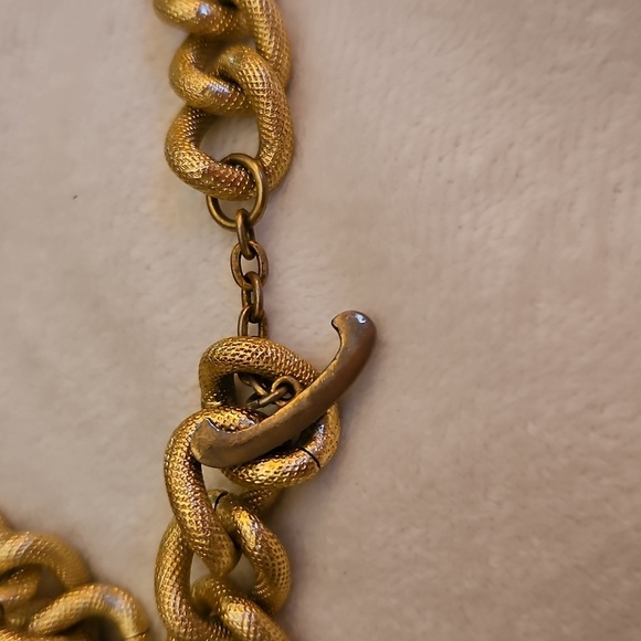 Vintage AVON 1976 Brushed Chunky Gilded Links Chain Necklace - Picture 6 of 8